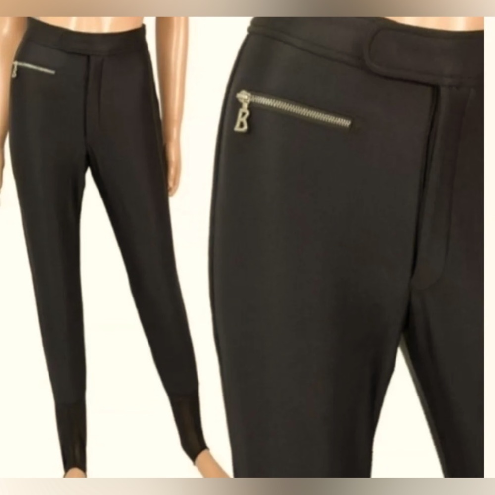 BOGNER Women’s Stirrup Ski Pants, size 8, black, excellent condition